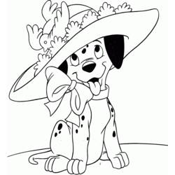 Dessin à colorier: Les 101 Dalmatiens (Films d'animation) #129449 - Coloriages à Imprimer Gratuits