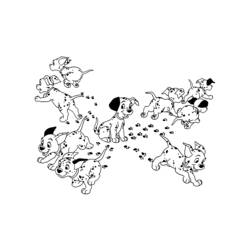 Dessin à colorier: Les 101 Dalmatiens (Films d'animation) #129465 - Coloriages à Imprimer Gratuits