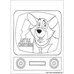 Dessin à colorier: Les 101 Dalmatiens (Films d'animation) #129472 - Coloriages à Imprimer Gratuits