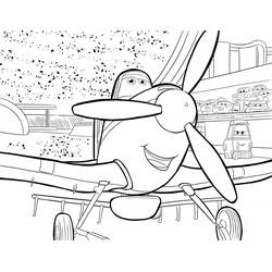 Dessin à colorier: Les Avions (Planes) (Films d'Animation) #206431 - Coloriages à Imprimer Gratuits