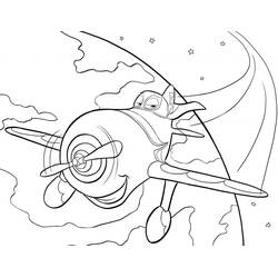 Dessin à colorier: Les Avions (Planes) (Films d'Animation) #206441 - Coloriages à Imprimer Gratuits