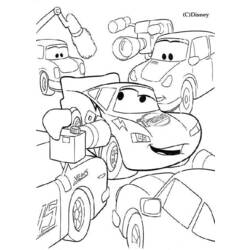 Dessin à colorier: Les Bagnoles (Cars) (Films d'animation) #132542 - Coloriages à imprimer