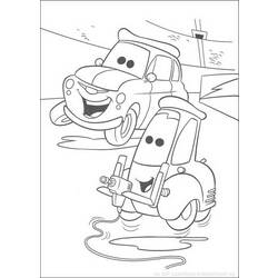 Dessin à colorier: Les Bagnoles (Cars) (Films d'animation) #132545 - Coloriages à Imprimer Gratuits