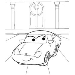 Dessin à colorier: Les Bagnoles (Cars) (Films d'animation) #132577 - Coloriages à Imprimer Gratuits