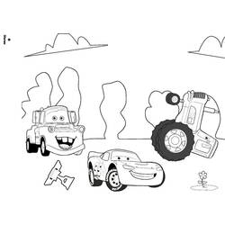 Dessin à colorier: Les Bagnoles (Cars) (Films d'animation) #132625 - Coloriages à imprimer