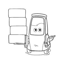 Dessin à colorier: Les Bagnoles (Cars) (Films d'Animation) #199863 - Coloriages à Imprimer Gratuits