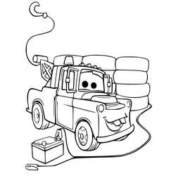 Dessin à colorier: Les Bagnoles (Cars) (Films d'Animation) #199874 - Coloriages à Imprimer Gratuits