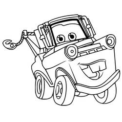 Dessin à colorier: Les Bagnoles (Cars) (Films d'Animation) #199875 - Coloriages à Imprimer Gratuits