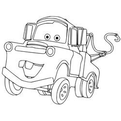 Dessin à colorier: Les Bagnoles (Cars) (Films d'Animation) #199881 - Coloriages à Imprimer Gratuits
