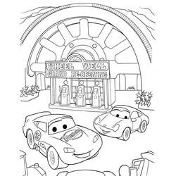 Dessin à colorier: Les Bagnoles (Cars) (Films d'Animation) #199885 - Coloriages à Imprimer Gratuits