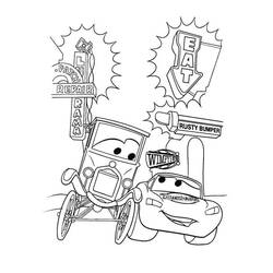 Dessin à colorier: Les Bagnoles (Cars) (Films d'Animation) #199893 - Coloriages à Imprimer Gratuits
