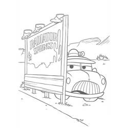 Dessin à colorier: Les Bagnoles (Cars) (Films d'Animation) #199895 - Coloriages à Imprimer Gratuits