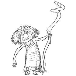 Dessin à colorier: Les Croods (Films d'Animation) #205775 - Coloriages à Imprimer Gratuits