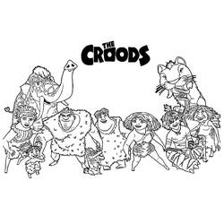 Dessin à colorier: Les Croods (Films d'Animation) #205784 - Coloriages à Imprimer Gratuits