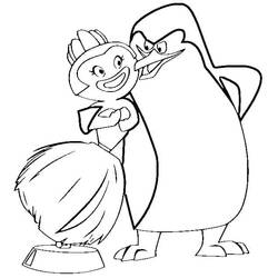 Dessin à colorier: Les Pingouins De Madagascar (Films d'Animation) #207622 - Coloriages à Imprimer Gratuits