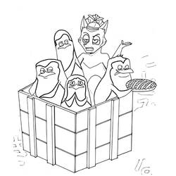 Dessin à colorier: Les Pingouins De Madagascar (Films d'Animation) #207627 - Coloriages à Imprimer Gratuits