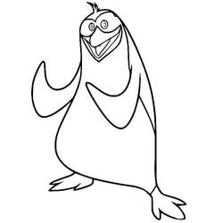 Dessin à colorier: Les Pingouins De Madagascar (Films d'Animation) #207635 - Coloriages à Imprimer Gratuits