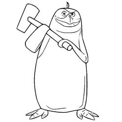 Dessin à colorier: Les Pingouins De Madagascar (Films d'Animation) #207636 - Coloriages à Imprimer Gratuits