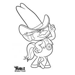 Coloriage Les Trolls (Films d'Animation) #191455 à imprimer et colorier