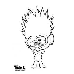 Dessin à colorier: Les Trolls (Films d'Animation) #191456 - Coloriages à Imprimer Gratuits