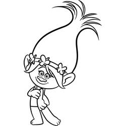 Dessin à colorier: Les Trolls (Films d'Animation) #191470 - Coloriages à Imprimer Gratuits