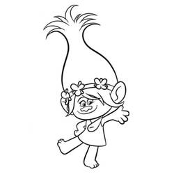 Dessin à colorier: Les Trolls (Films d'Animation) #191479 - Coloriages à Imprimer Gratuits