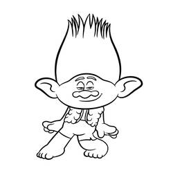 Dessin à colorier: Les Trolls (Films d'Animation) #191483 - Coloriages à Imprimer Gratuits