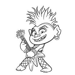 Dessin à colorier: Les Trolls (Films d'Animation) #191493 - Coloriages à Imprimer Gratuits