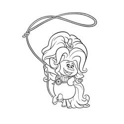 Dessin à colorier: Les Trolls (Films d'Animation) #191495 - Coloriages à Imprimer Gratuits