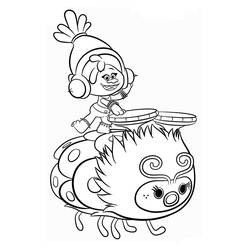 Dessin à colorier: Les Trolls (Films d'Animation) #191496 - Coloriages à Imprimer Gratuits