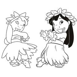 Coloriage Lilo et Stitch (Films d'Animation) #187495 à imprimer et colorier