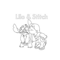 Coloriage Lilo et Stitch (Films d'Animation) #187501 à imprimer et colorier