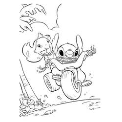Coloriage Lilo et Stitch (Films d'Animation) #187503 à imprimer et colorier