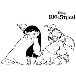 Coloriage Lilo et Stitch (Films d'Animation) #187511 à imprimer et colorier