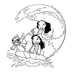 Coloriage Lilo et Stitch (Films d'Animation) #187512 à imprimer et colorier