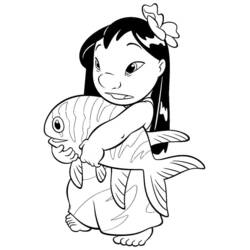 Coloriage Lilo et Stitch (Films d'Animation) #187513 à imprimer et colorier