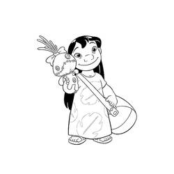 Coloriage Lilo et Stitch (Films d'Animation) #187514 à imprimer et colorier