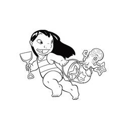 Coloriage Lilo et Stitch (Films d'Animation) #187516 à imprimer et colorier