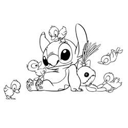 Coloriage Lilo et Stitch (Films d'Animation) #187529 à imprimer et colorier
