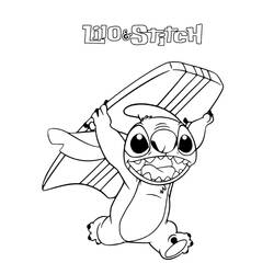 Coloriage Lilo et Stitch (Films d'Animation) #187531 à imprimer et colorier