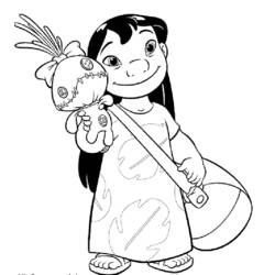 Dessin à colorier: Lilo et Stitch (Films d'Animation) #44816 - Coloriages à Imprimer Gratuits