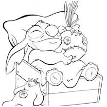 Dessin à colorier: Lilo et Stitch (Films d'Animation) #44818 - Coloriages à Imprimer Gratuits