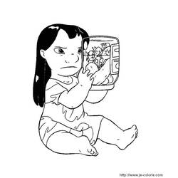 Dessin à colorier: Lilo et Stitch (Films d'Animation) #44827 - Coloriages à Imprimer Gratuits