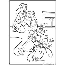 Dessin à colorier: Lilo et Stitch (Films d'Animation) #44848 - Coloriages à Imprimer Gratuits