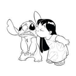 Dessin à colorier: Lilo et Stitch (Films d'Animation) #44853 - Coloriages à Imprimer Gratuits