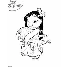 Coloriage Lilo et Stitch (Films d'Animation) #44867 à imprimer et colorier