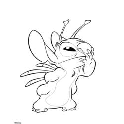 Dessin à colorier: Lilo et Stitch (Films d'Animation) #44878 - Coloriages à Imprimer Gratuits