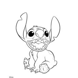Dessin à colorier: Lilo et Stitch (Films d'Animation) #44885 - Coloriages à Imprimer Gratuits