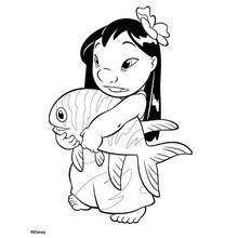 Coloriage Lilo et Stitch (Films d'Animation) #44886 à imprimer et colorier