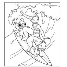 Coloriage Lilo et Stitch (Films d'Animation) #44893 à imprimer et colorier